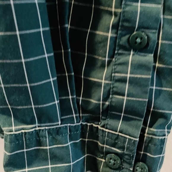 The North Face  Shirt Mens Size Small Green Plaid Long Sleeve Button - Picture 11 of 15